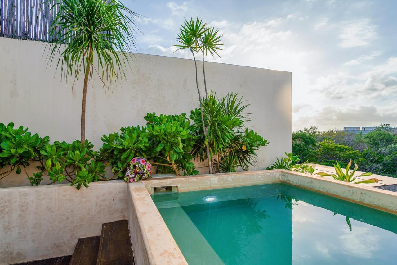 Jungle Luxury In Private Residential Area & Stunning Rooftop By Stella Rentals Tulum Eksteriør bilde