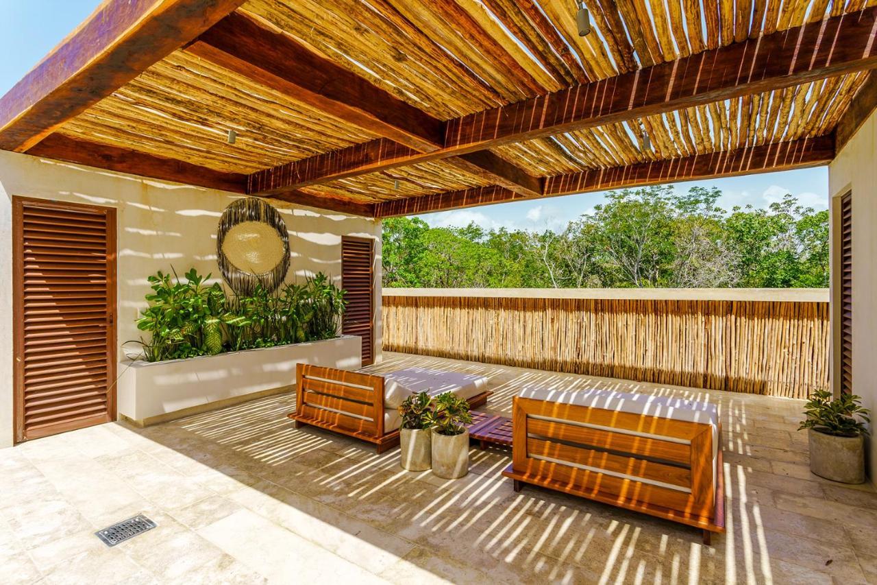 Jungle Luxury In Private Residential Area & Stunning Rooftop By Stella Rentals Tulum Eksteriør bilde