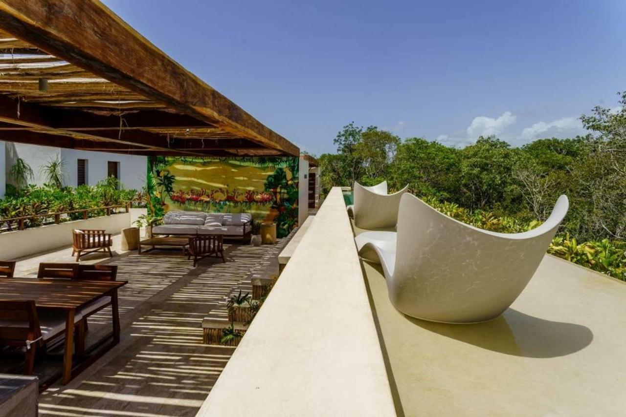 Jungle Luxury In Private Residential Area & Stunning Rooftop By Stella Rentals Tulum Eksteriør bilde